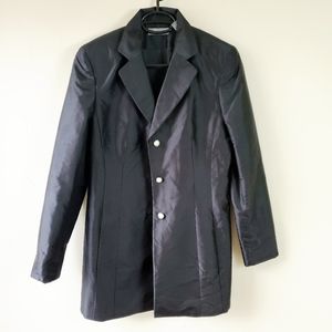 100% Silk Kate Hill Long Coat Jacket